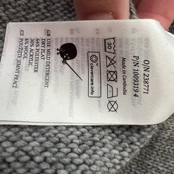 Grey Knit Sweater Maxi Dress with High Neck - Picture 3 of 9